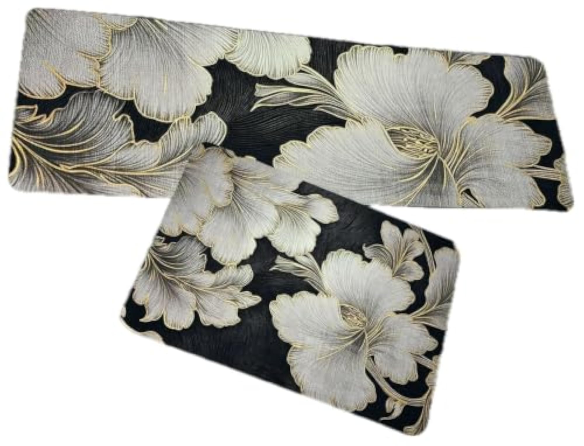 Floral Printed Kitchen Floor Mat Set of 2